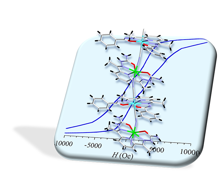 Edifice 1D Fe(II)–Cr(III) formé par l’association de complexes de géométrie bipyramide pentagonale par des ponts cyanures.