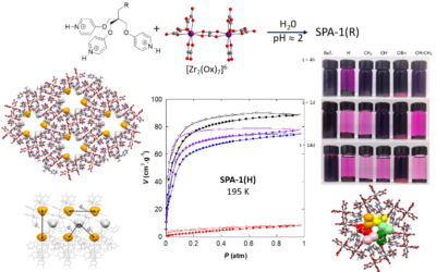 Functionalization and sorption of microporous supramolecular network