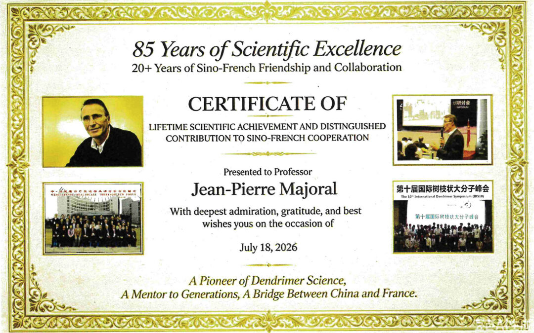 85 years of Scientific Excellence to Jean-Pierre Majoral