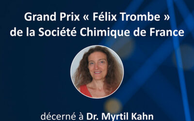 Prix Félix Trombe 2026 de la SCF décerné à Dr. Myrtil Kahn